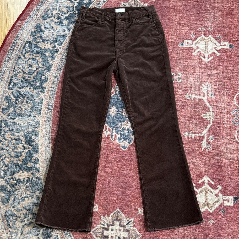 MOTHER The Hustler Ankle Fray Corduroy Pants Size 25* - Picture 2 of 15